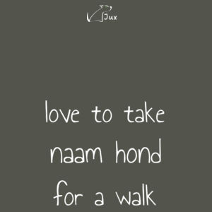 Sweatshirt walk gepersonaliseerd Design