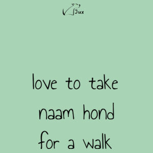 Sweatshirt walk gepersonaliseerd Design