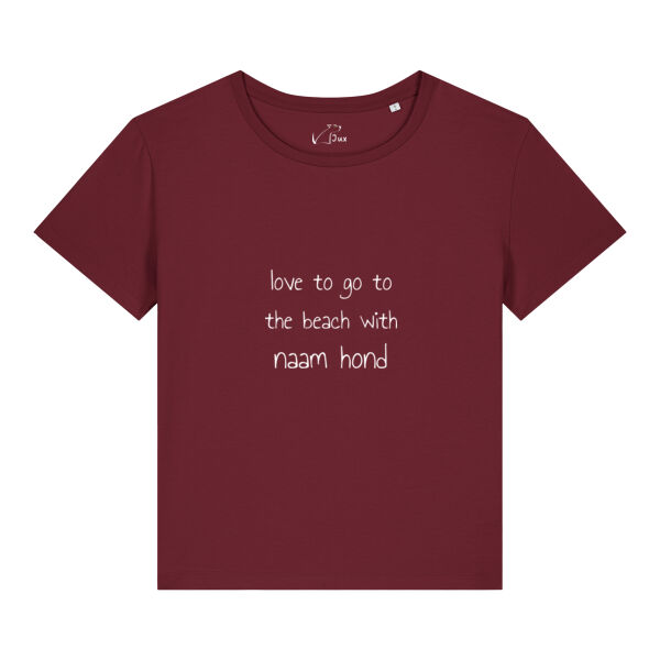 Women T-shirt beach gepersonaliseerd Thumbnail