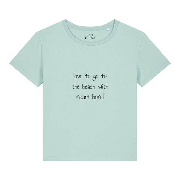 Women T-shirt beach gepersonaliseerd Thumbnail