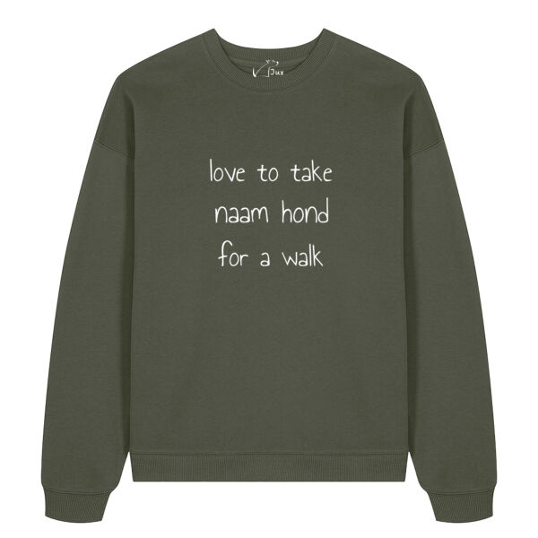 Sweatshirt walk gepersonaliseerd Thumbnail