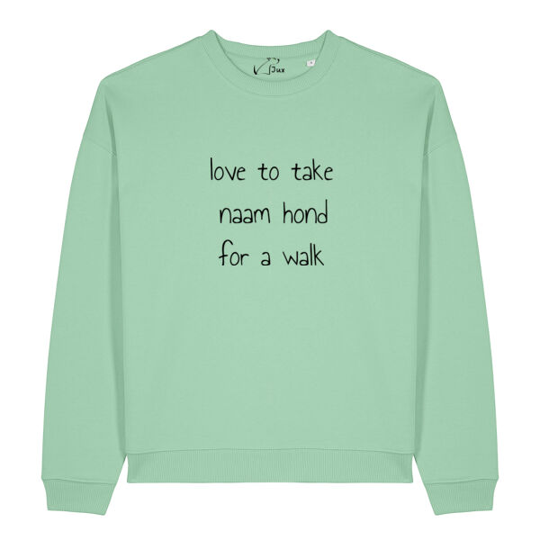 Sweatshirt walk gepersonaliseerd Thumbnail